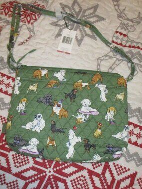 NWT Vera Bradley Dog Park Large Hipster  Crossbody